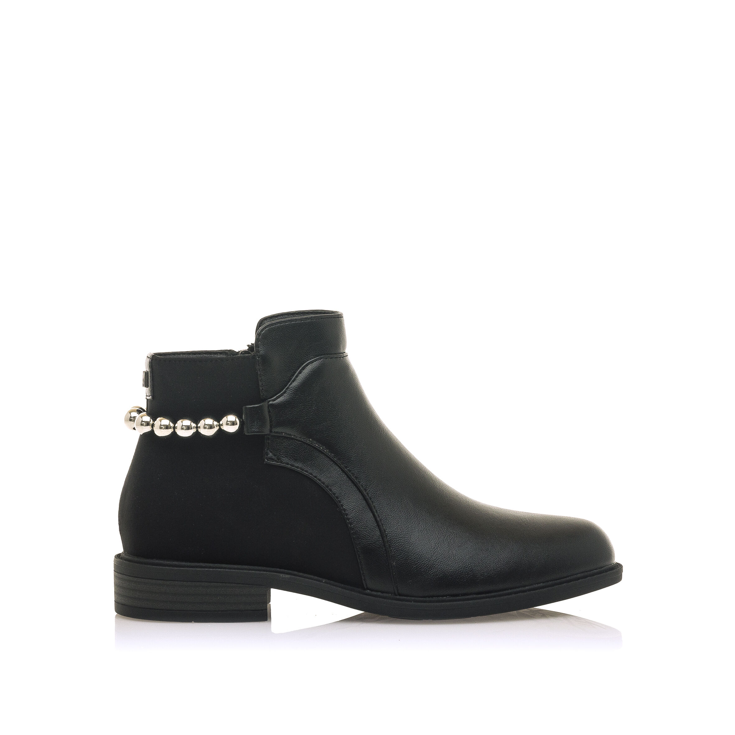 Botines planos mujer negro deals